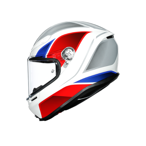 K6 E2205 MULTI AGV HYPHEN WHITE/RED/BLUE