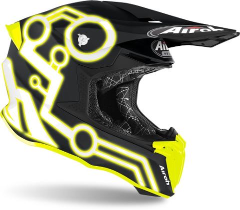 Airoh Twist 2.0 NEON FLUO Casco Motocross AIROH Casco off-road - cross in resina termoplastica