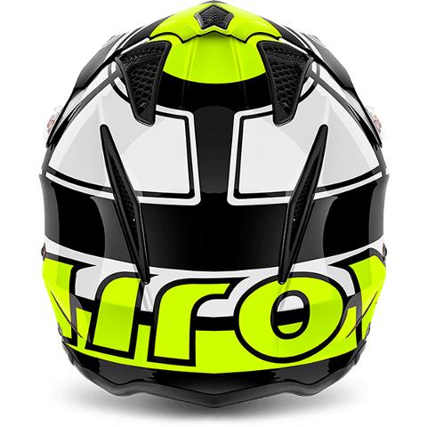 AIROH TRR S VINTAGE YELLOW AIROH Casco Jet Urban da trial in fibre composite