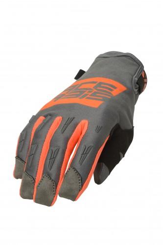 MX WP GLOVES - GUANTO DA MOTO INVERNALE ANTIPIOGGIA ACERBIS grey orange