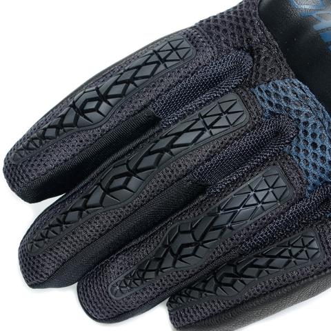 D-Explorer - guanto stradale estivo in pelle e tessuto DAINESE black ebony