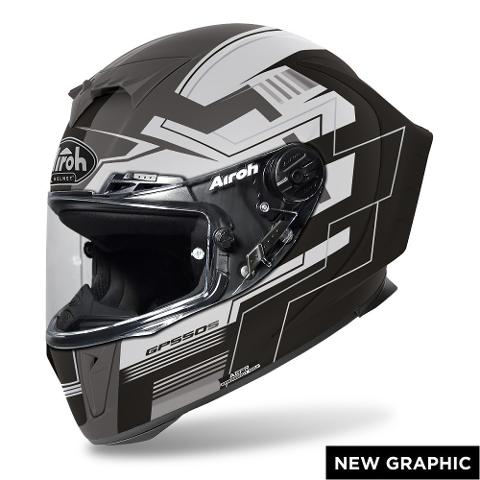 AIROH GP 550 S  CHALLENGE  AIROH BLACK MATT