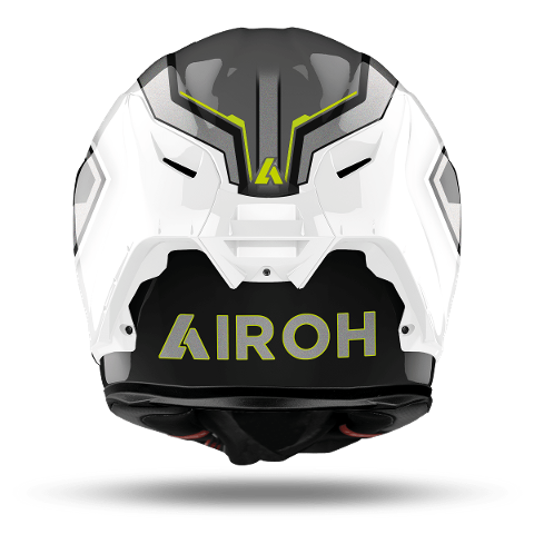 AIROH GP 550 S  RUSH  AIROH WHITE/ YELLOW