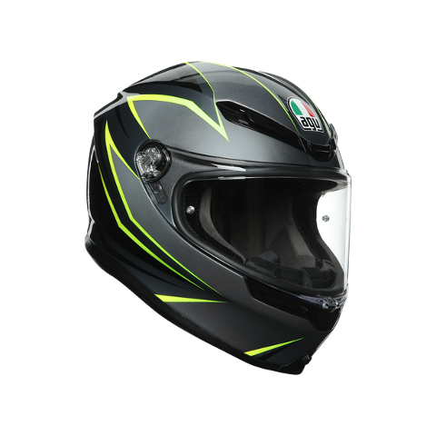 K6 E2205 MULTI AGV FLASH GREY/BLACK/LIME