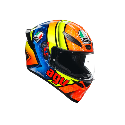 K1-S IZAN AGV BLUE/ORANGE/YELLOW GLOSS