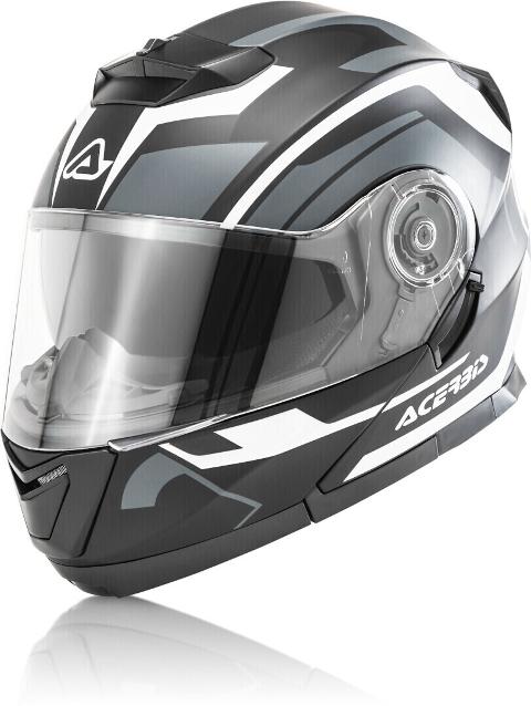 CASCO SEREL MODULARE ACERBIS BLACK/WHITE/ GREY