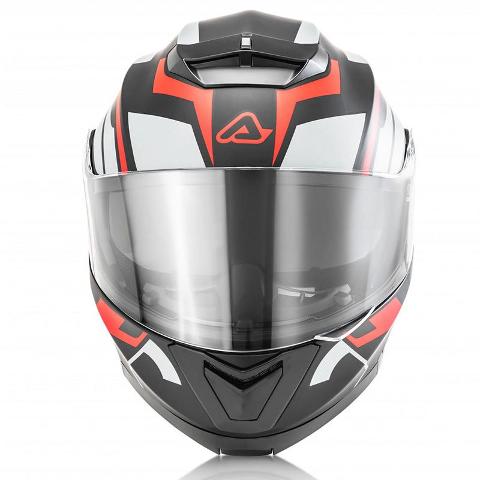 CASCO SEREL MODULARE ACERBIS BLACK/RED/ GREY