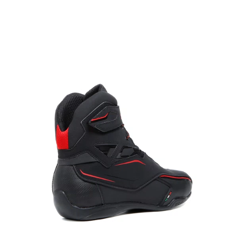 ZETA WP Scarpe moto certificate impermeabili. TCX BLACK RED