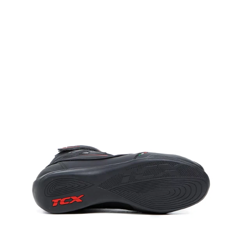 ZETA WP Scarpe moto certificate impermeabili. TCX BLACK RED