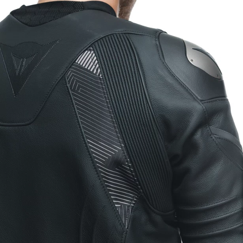 AVRO 5 LEATHER JACKET DAINESE Giacca da moto in pelle bovina tutu con inserti elasticizzati S1 e Microelastic 2.0.