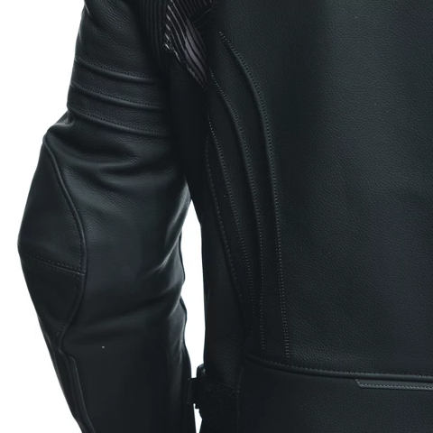 AVRO 5 LEATHER JACKET DAINESE Giacca da moto in pelle bovina tutu con inserti elasticizzati S1 e Microelastic 2.0.