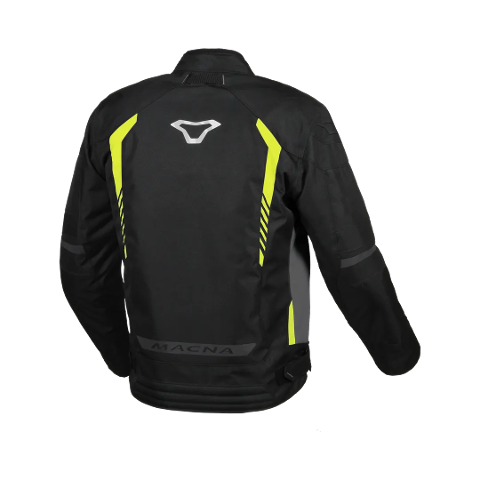 TAZAR - GIUBBOTTO DA MOTO - SPORT - TOURING - WINTER - WATERPROOF MACNA BLACK YELLOW