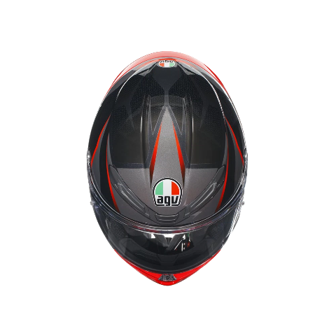 K6 S E2206 INTEGRALE/FULL FACE AGV SLASHCUT BLACK/GREY/RED