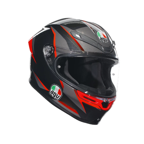 K6 S E2206 INTEGRALE/FULL FACE AGV SLASHCUT BLACK/GREY/RED