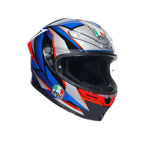 K6 S E2206 INTEGRALE/FULL FACE AGV SLASHCUT BLACK/BLUE/RED