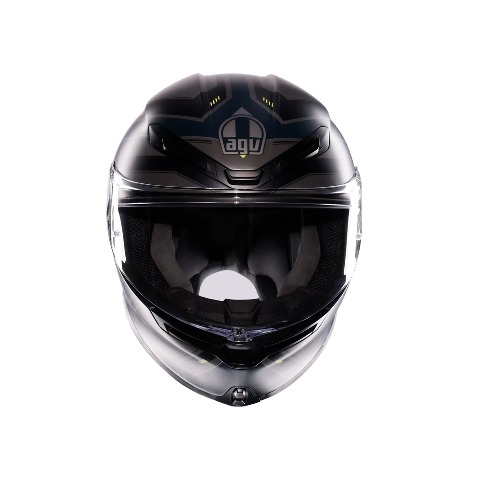 K6 S E2206 INTEGRALE/FULL FACE AGV ENHANCE MATT GREY/YELLOW FLUO