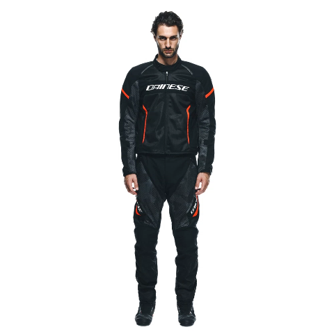 AIR FRAME 3 TEX - GIACCA MOTO ESTIVA IN TESSUTO UOMO Dainese BLACK - BLACK- FLUO RED