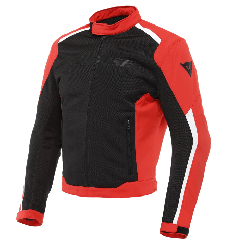 HYDRAFLUX 2 AIR D-DRY® - GIACCA MOTO ESTIVA IMPERMEABILE UOMO Dainese BLACK - LAVA RED