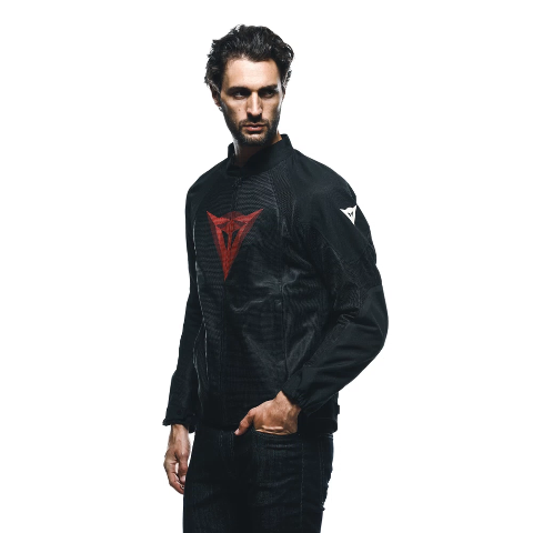 HEROSPHERE AIR TEX - GIACCA MOTO ESTIVA IN TESSUTO UOMO Dainese BLACK - RED DIAMOND