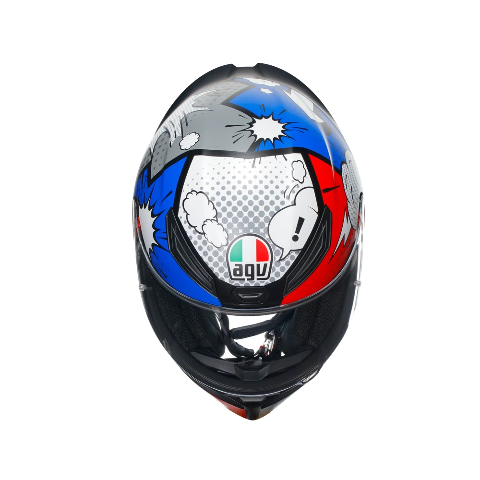 K1-S BANG CASCO MOTO INTEGRALE AGV MATT ITALY/BLUE