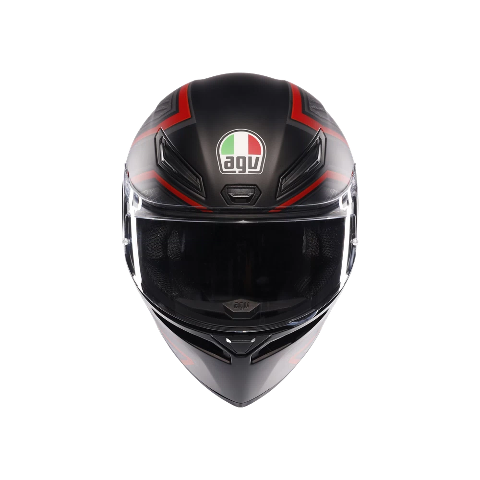 K1-S SLING CASCO MOTO INTEGRALE AGV MATT BLACK - RED
