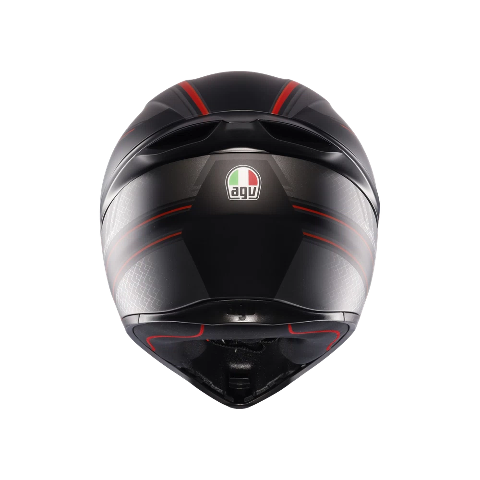 K1-S SLING CASCO MOTO INTEGRALE AGV MATT BLACK - RED