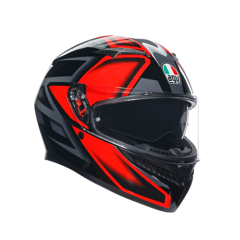 K3 CASCO MOTO INTEGRALE 2206 AGV COMPOUND MATT BLACK/RED