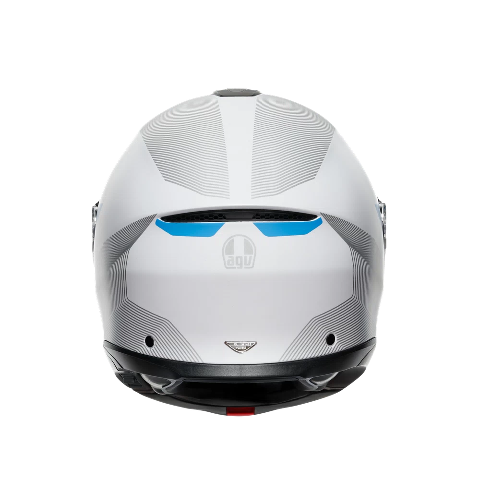 TOURMODULAR  CASCO MOTO MODULARE E2206 AGV FREQUENCY LIGHT GREY/BLUE