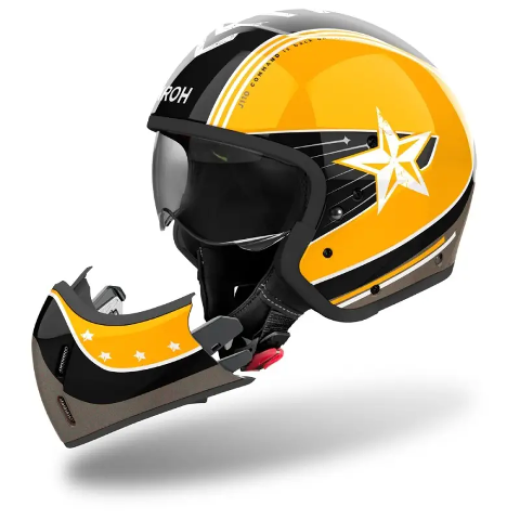 CASCO CROSSOVER J 110 AIROH COMMAND YELLOW GLOSS