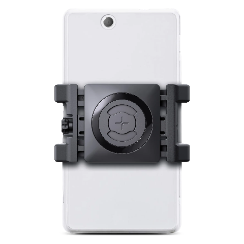 UNIVERSAL PHONE CLAMP SP CONNECT Montaggio sicuro del cellulare sui supporti SP Connect con una semplice rotazione di 90°. Si adatta anche a modelli di smartphone di grandi dimensioni e a custodie rugged.