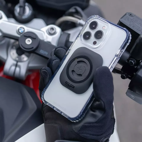 MOTO BUNDLE LT - UNIVERSAL INTERFACE SP CONNECT Moto Mount LT in Bundle con l'Universal Interface SPC rende compatibile qualsiasi custodia per cellulare.