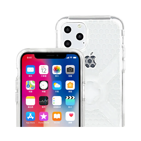 COVER IPHONE 11 PRO MAX X-GUARD - INTUITIVE CUBE CLEAR - TRASPARENTE