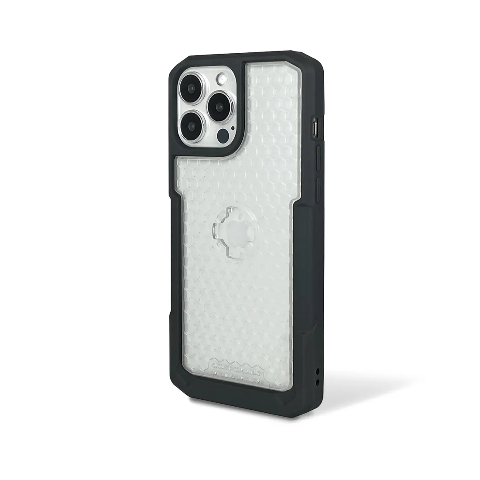 COVER IPHONE 13 PRO MAX X-GUARD - INTUITIVE CUBE black - clear