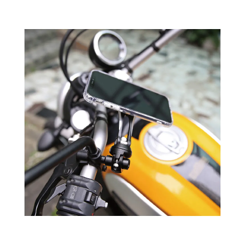 SMALL TUBE MOUNT A+ - SUPPORTO DA MANUBRIO 12 A 18,5 mm X-GUARD - INTUITIVE CUBE NERO 12 / 18,5