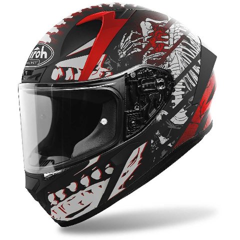 VALOR RIBBS  WHITE MATT HELMET ON-ROAD AIROH Casco ON-ROAD in resina termoplastica