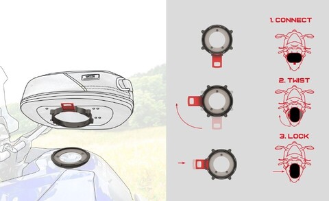 ADATTATORE BORSE TWISTLOCK TUCANO URBANO/ TAAC GHIERA /ADATTATORE