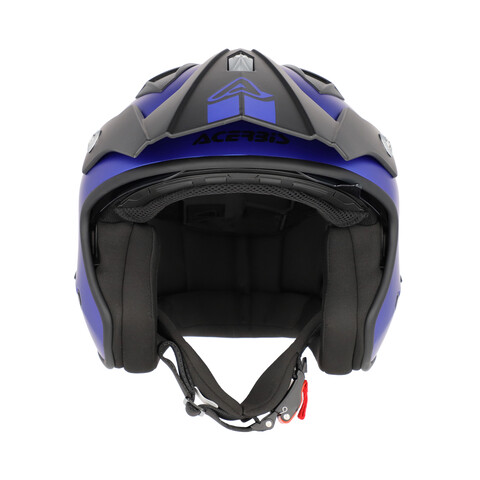 JET ARIA  METALLIC SPECIAL BLU ACERBIS JET CON VISIERINO A SCOMPARSA
