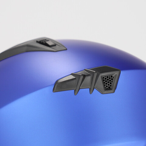 JET ARIA  METALLIC SPECIAL BLU ACERBIS JET CON VISIERINO A SCOMPARSA