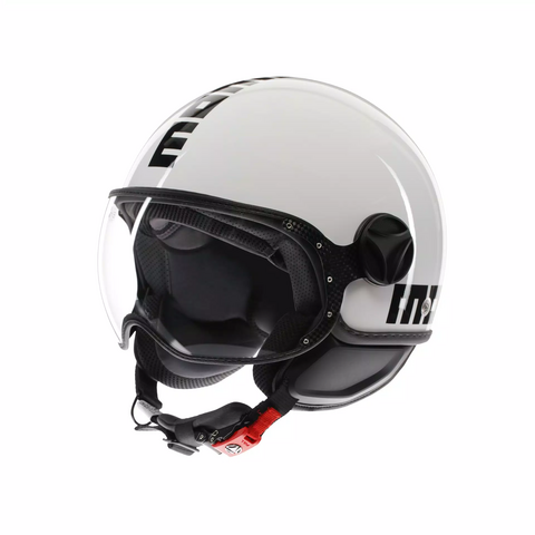 FIGHTER CLASSIC MOMO DESIGN WHITE/BLACK GLOSS