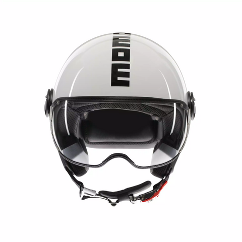 FIGHTER CLASSIC MOMO DESIGN WHITE/BLACK GLOSS