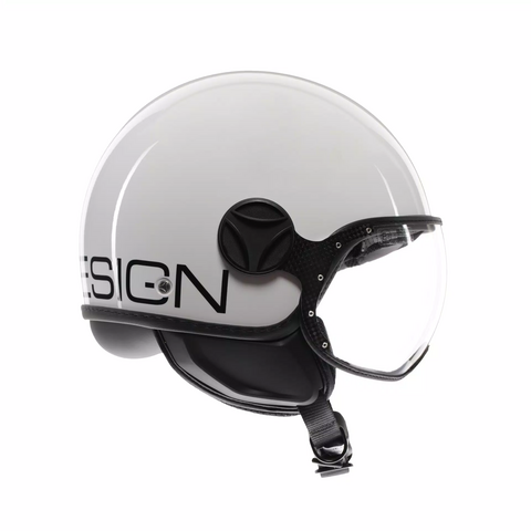 FIGHTER CLASSIC MOMO DESIGN WHITE/BLACK GLOSS
