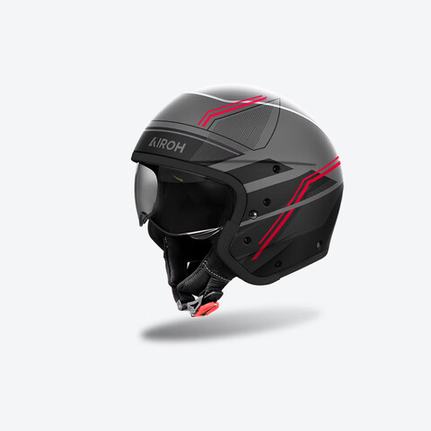 CASCO CROSSOVER J 110 AIROH SLIM RED MATT