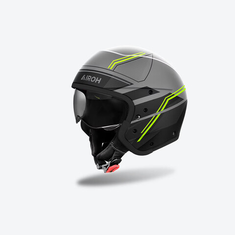 CASCO CROSSOVER J 110 AIROH SLIM YELLOW MATT