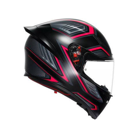 K1-S SLING CASCO MOTO INTEGRALE AGV MATT BLACK/PINK