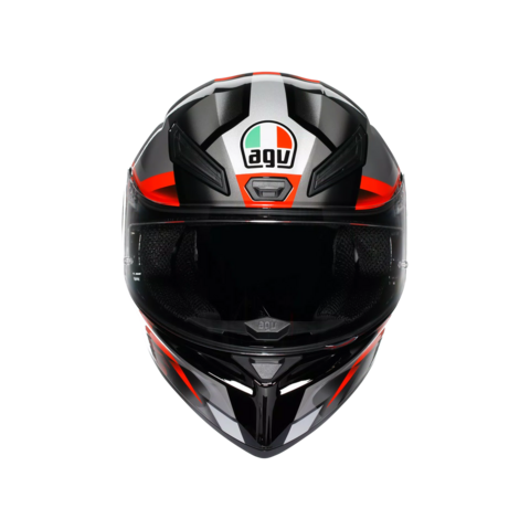 K1-S FASTLAP CASCO MOTO INTEGRALE AGV BLACK/GREY/RED