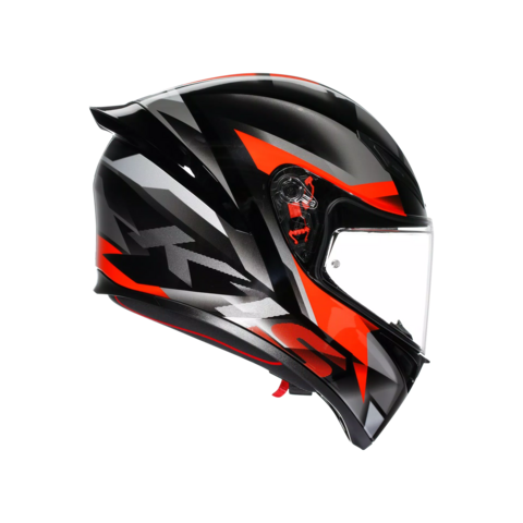 K1-S FASTLAP CASCO MOTO INTEGRALE AGV BLACK/GREY/RED