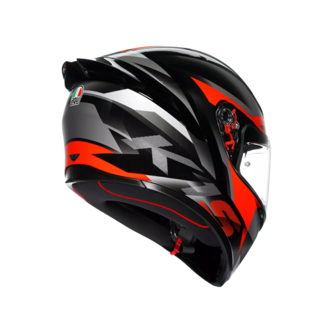 K1-S FASTLAP CASCO MOTO INTEGRALE AGV BLACK/GREY/RED