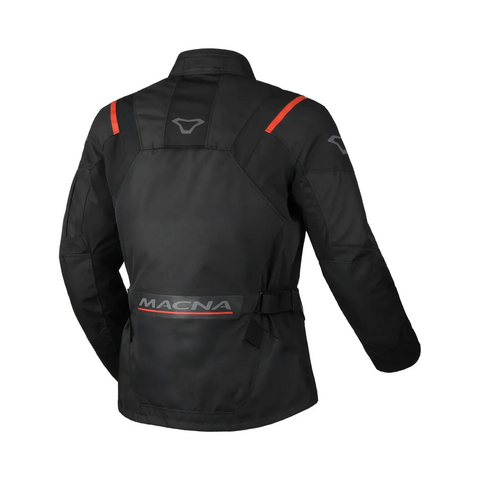 RANCHER 2.0 GIACCA DA MOTO IMPERMEABILE MACNA BLACK RED