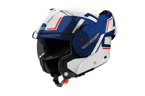 MATHISSE II CASCO MODULARE FLIP-UP REVERSIBILE AIROH GENIUS BLU /RED GLOSS