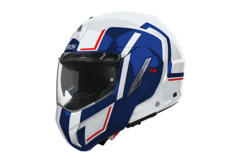 MATHISSE II CASCO MODULARE FLIP-UP REVERSIBILE AIROH GENIUS BLU /RED GLOSS